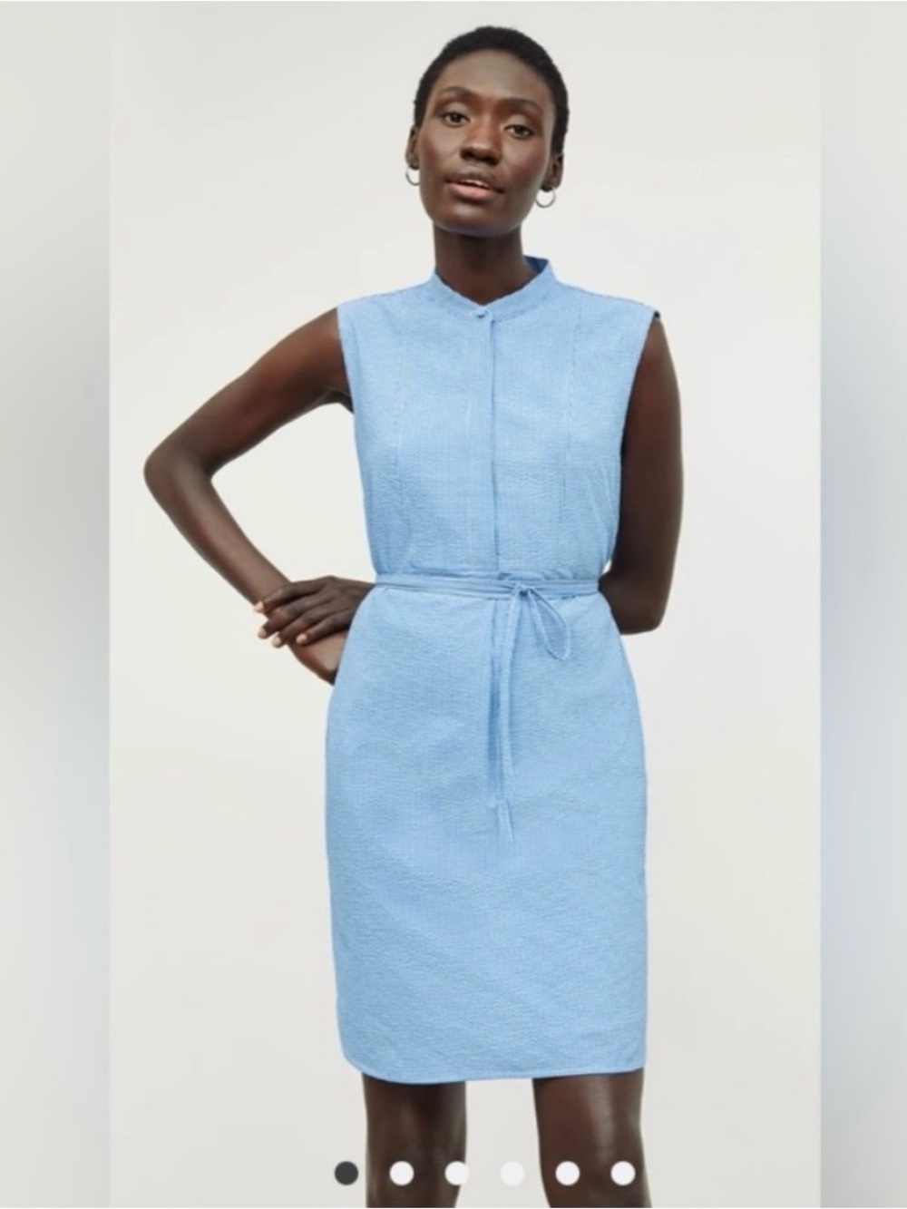 MM Lafleur Dress Blue Gingham XS / S Sleeveless Summer Lightweight Cute!